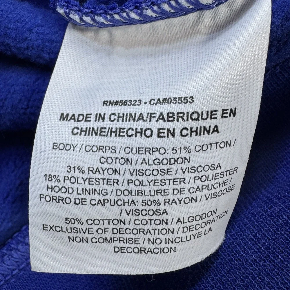 Nike Women's Blue Hoodie With Logo Size XS Fall Comfort‎ Kangaroo Pocket EUC